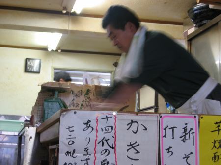 鶴子の蕎麦打ち